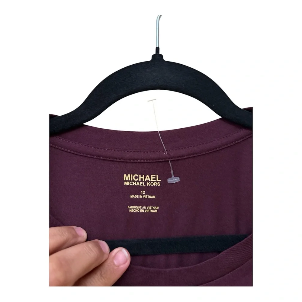 Michael Kors Wine T-Shirt,NWT,Size 2X,Made in Vietnam,Open to Offers - Picture 5 of 10